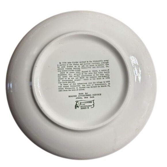 Andover New York Sesquicentennial 1824-1974 10” Collectors Plate - Picture 3 of 4